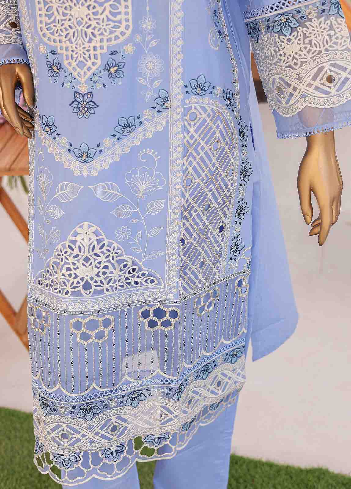 Bin Saeed Fabric - LF-CE-0110 B- 3 Piece Embroidered Stitched Suit