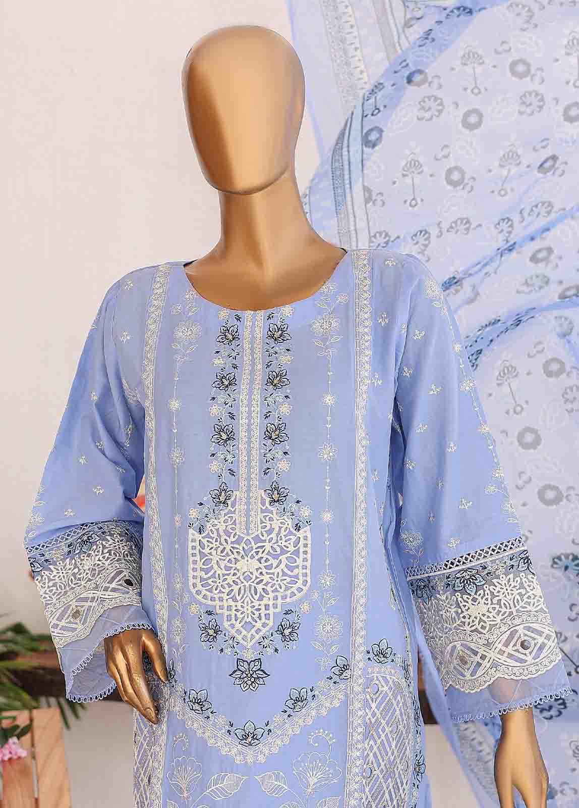 Bin Saeed Fabric - LF-CE-0110 B- 3 Piece Embroidered Stitched Suit