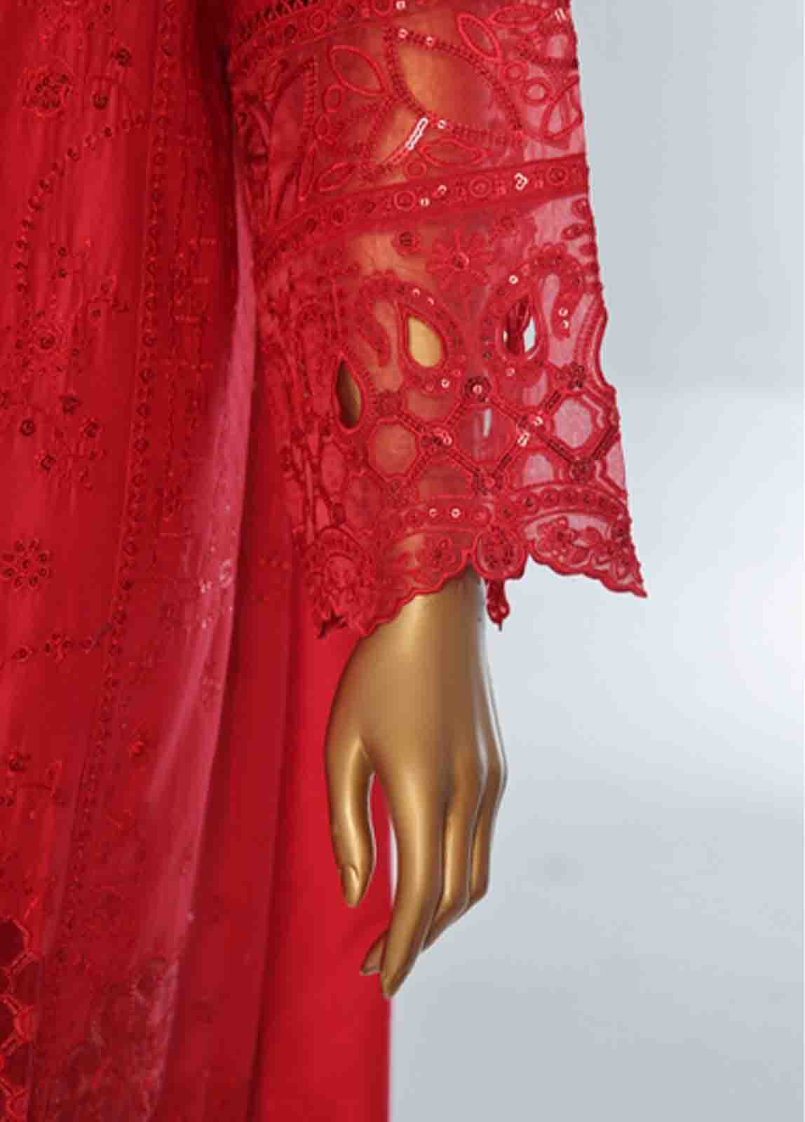 Bin Saeed Fabric - LF-CE-0118 A- 3 Piece Embroidered Stitched Suit