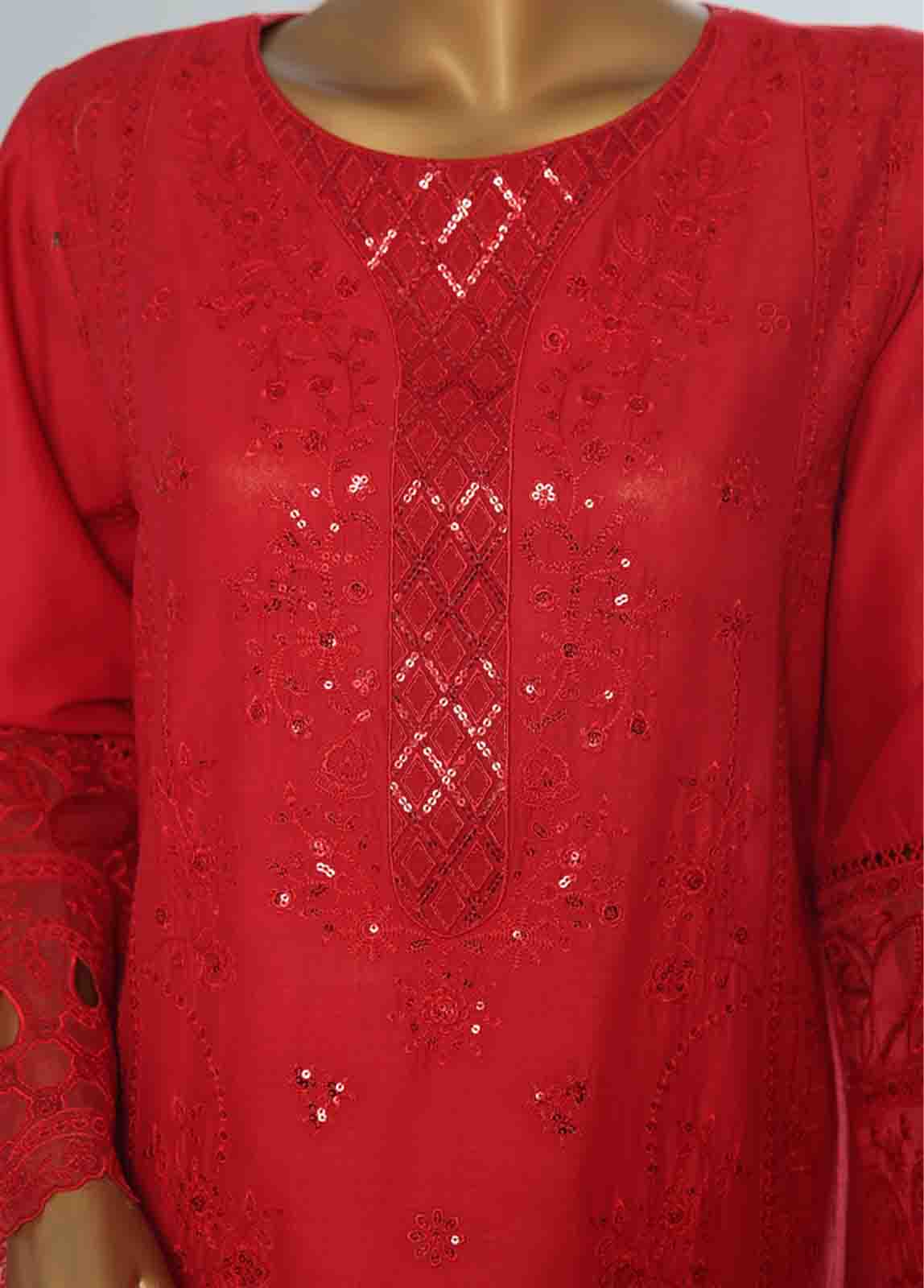 Bin Saeed Fabric - LF-CE-0118 A- 3 Piece Embroidered Stitched Suit