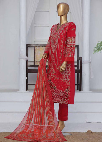 Bin Saeed Fabric - LF-CE-0118 B- 3 Piece Embroidered Stitched Suit