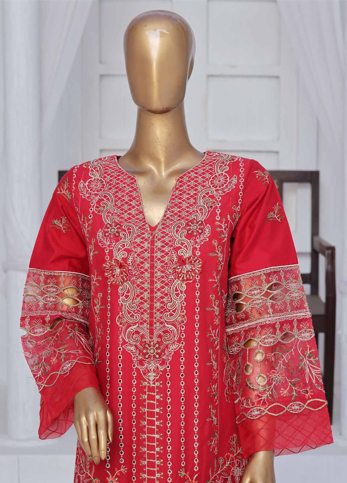 Bin Saeed Fabric - LF-CE-0118 B- 3 Piece Embroidered Stitched Suit