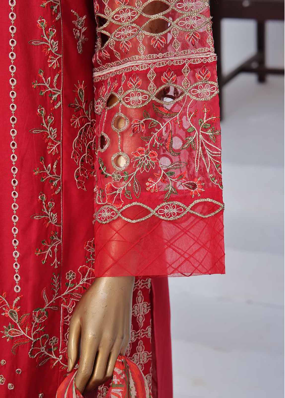 Bin Saeed Fabric - LF-CE-0118 B- 3 Piece Embroidered Stitched Suit