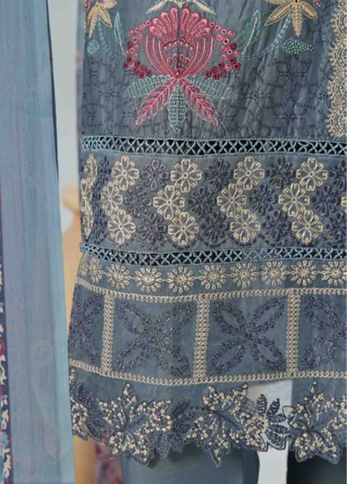 Bin Saeed Fabric - LF-CE-0126- 3 Piece Embroidered Stitched Suit