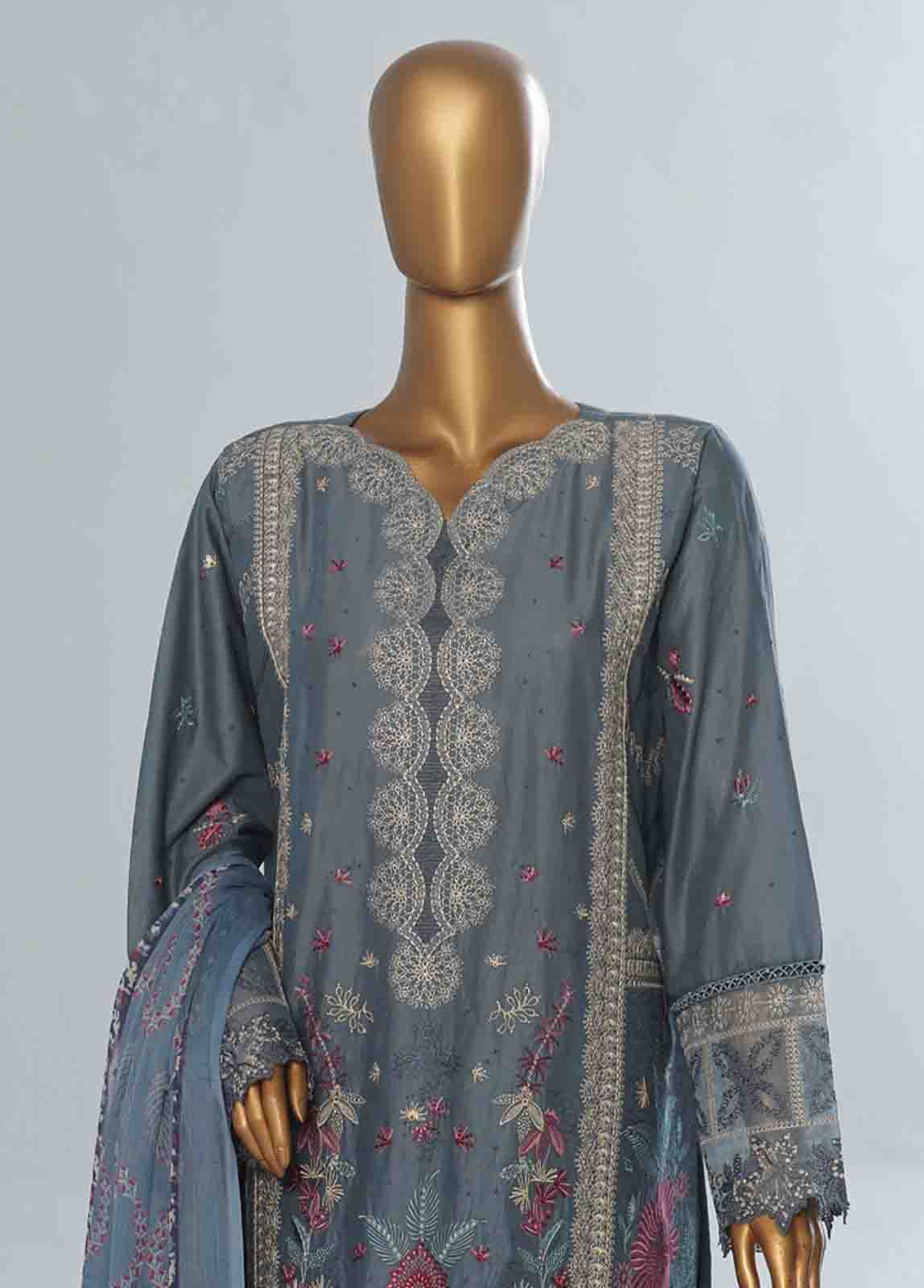 Bin Saeed Fabric - LF-CE-0126- 3 Piece Embroidered Stitched Suit