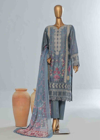 Bin Saeed Fabric - LF-CE-0126- 3 Piece Embroidered Stitched Suit