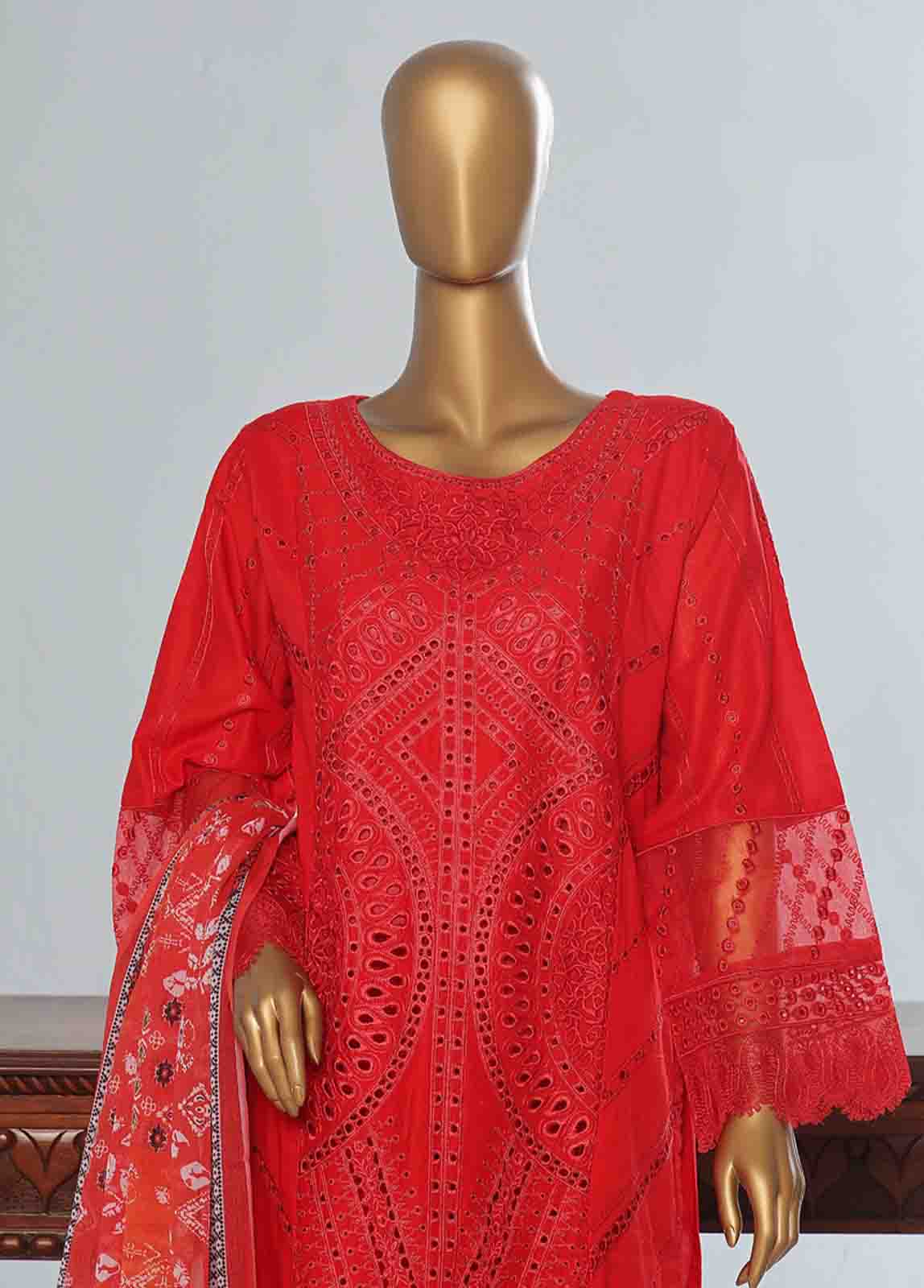 Bin Saeed Fabric - LF-CE-014- 3 Piece Embroidered Stitched Suit