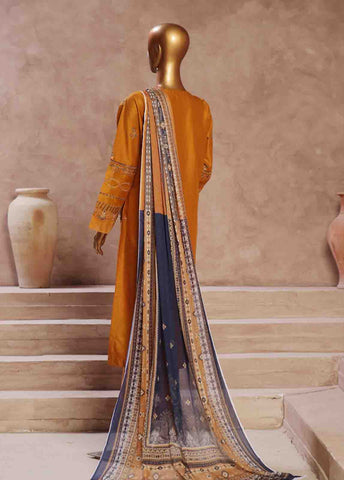Bin Saeed Fabric - LF-CE-021 B- 3 Piece Embroidered Stitched Suit