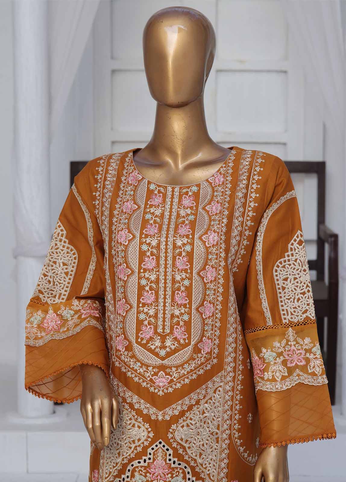 Bin Saeed Fabric - LF-CE-021 C- 3 Piece Embroidered Stitched Suit