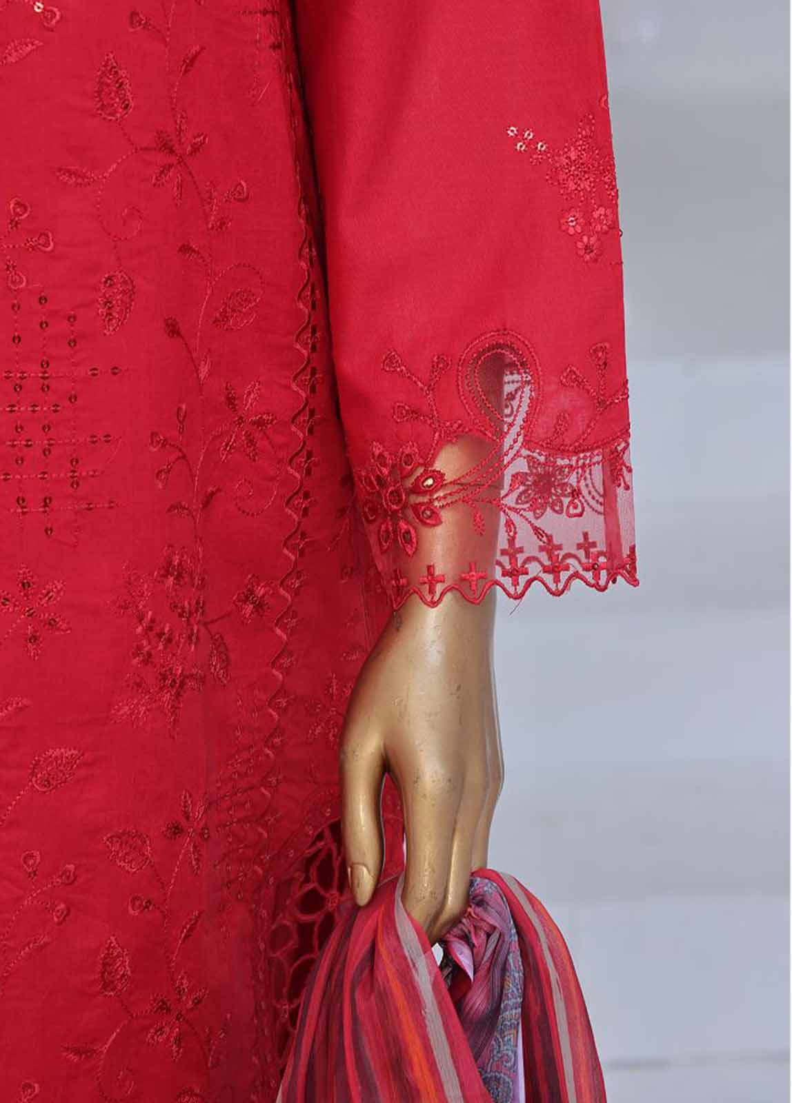 Bin Saeed Fabric - LF-CE-023 A- 3 Piece Embroidered Stitched Suit