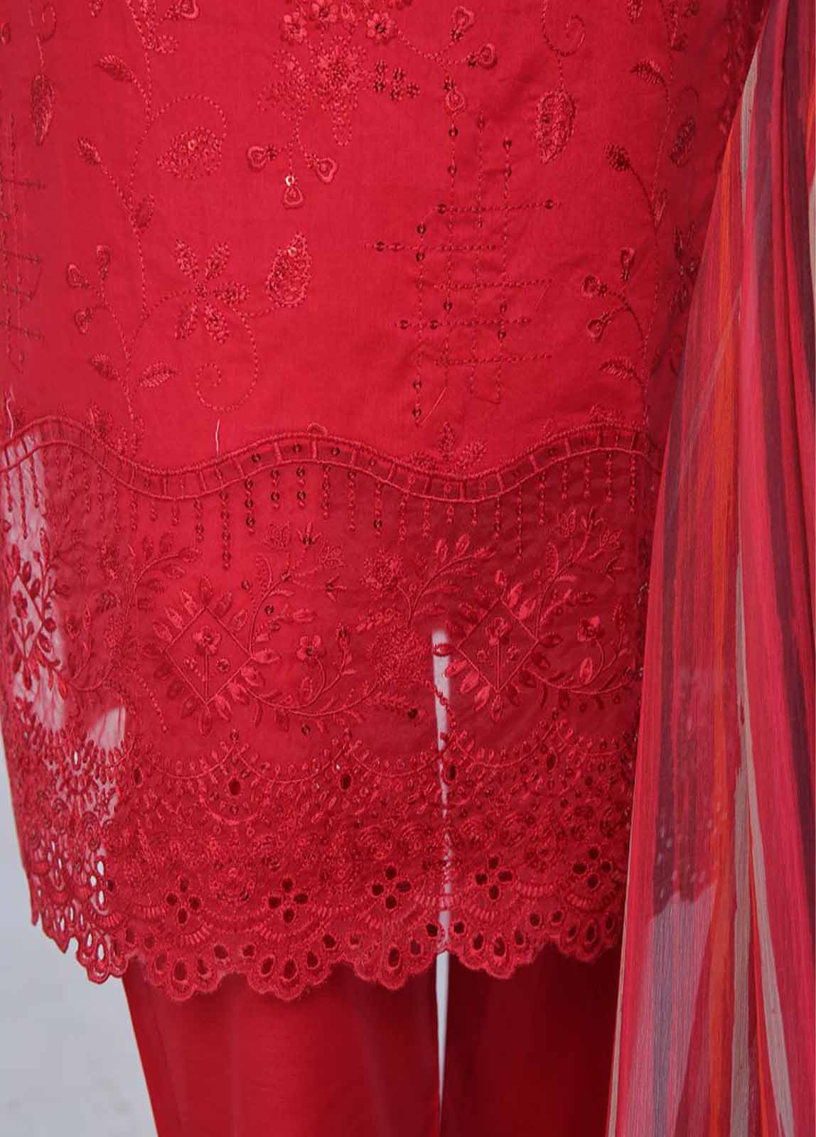 Bin Saeed Fabric - LF-CE-023 A- 3 Piece Embroidered Stitched Suit