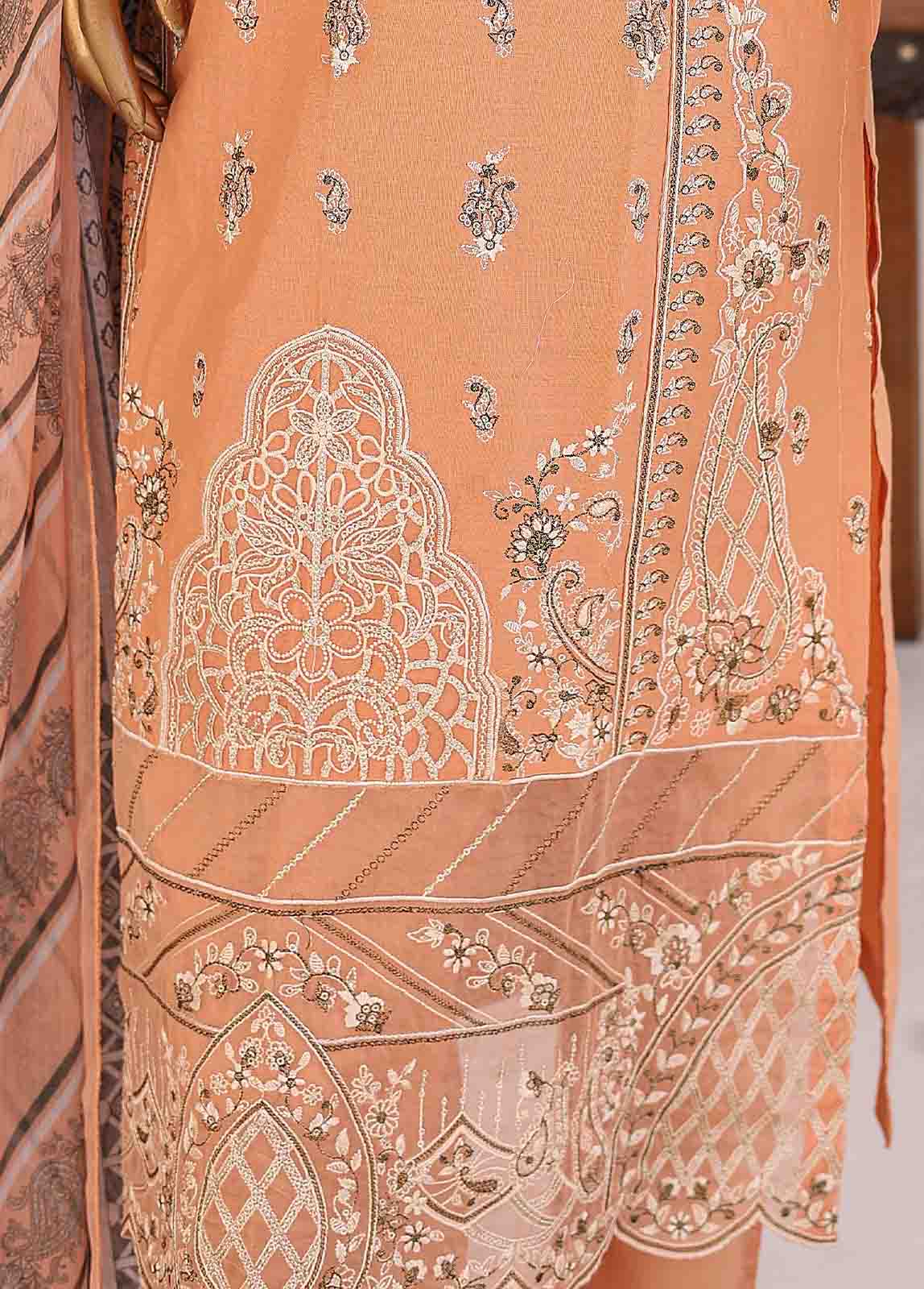 Bin Saeed Fabric - LF-CE-025 A- 3 Piece Embroidered Stitched Suit