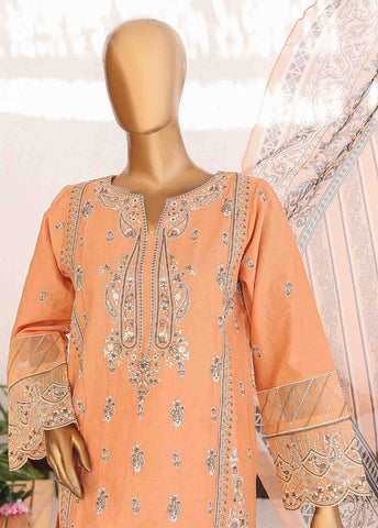 Bin Saeed Fabric - LF-CE-025 A- 3 Piece Embroidered Stitched Suit