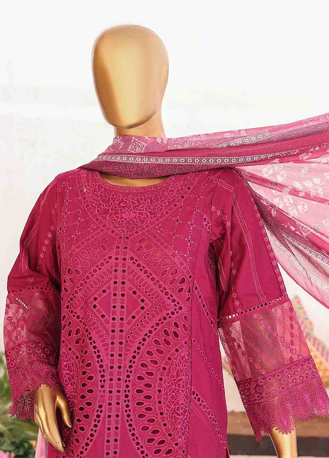 Bin Saeed Fabric - LF-CE-030 A- 3 Piece Embroidered Stitched Suit