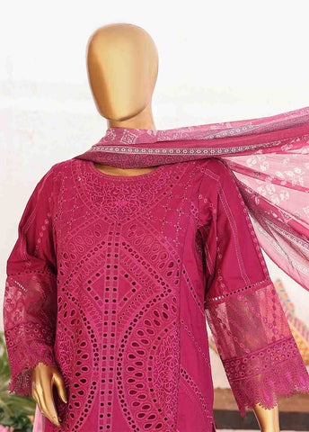 Bin Saeed Fabric - LF-CE-030 A- 3 Piece Embroidered Stitched Suit
