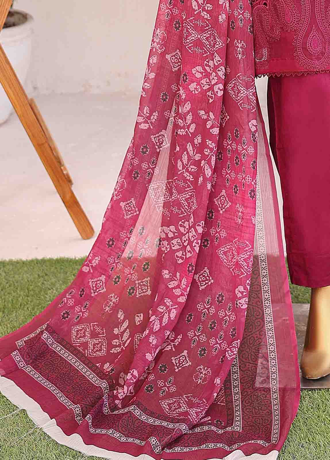 Bin Saeed Fabric - LF-CE-030 A- 3 Piece Embroidered Stitched Suit