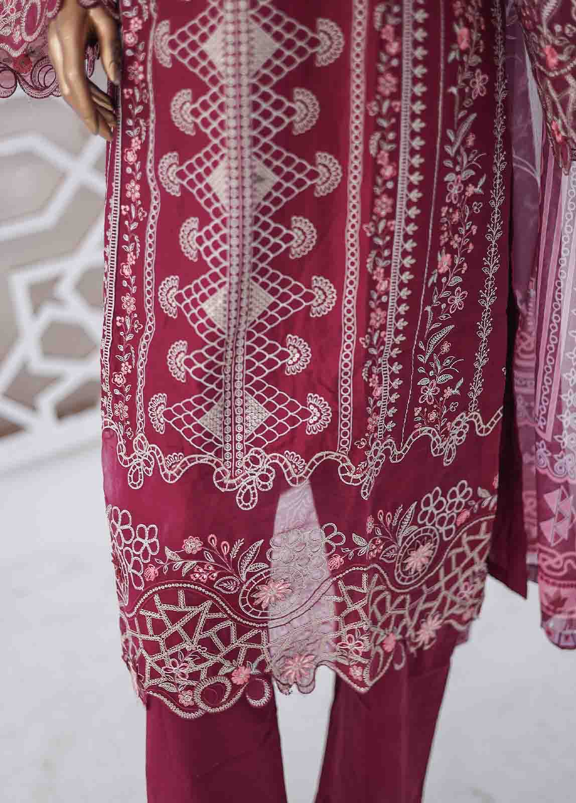 Bin Saeed Fabric - LF-CE-030 B- 3 Piece Embroidered Stitched Suit