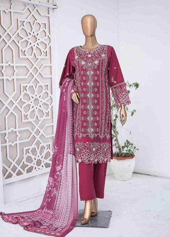 Bin Saeed Fabric - LF-CE-030 B- 3 Piece Embroidered Stitched Suit
