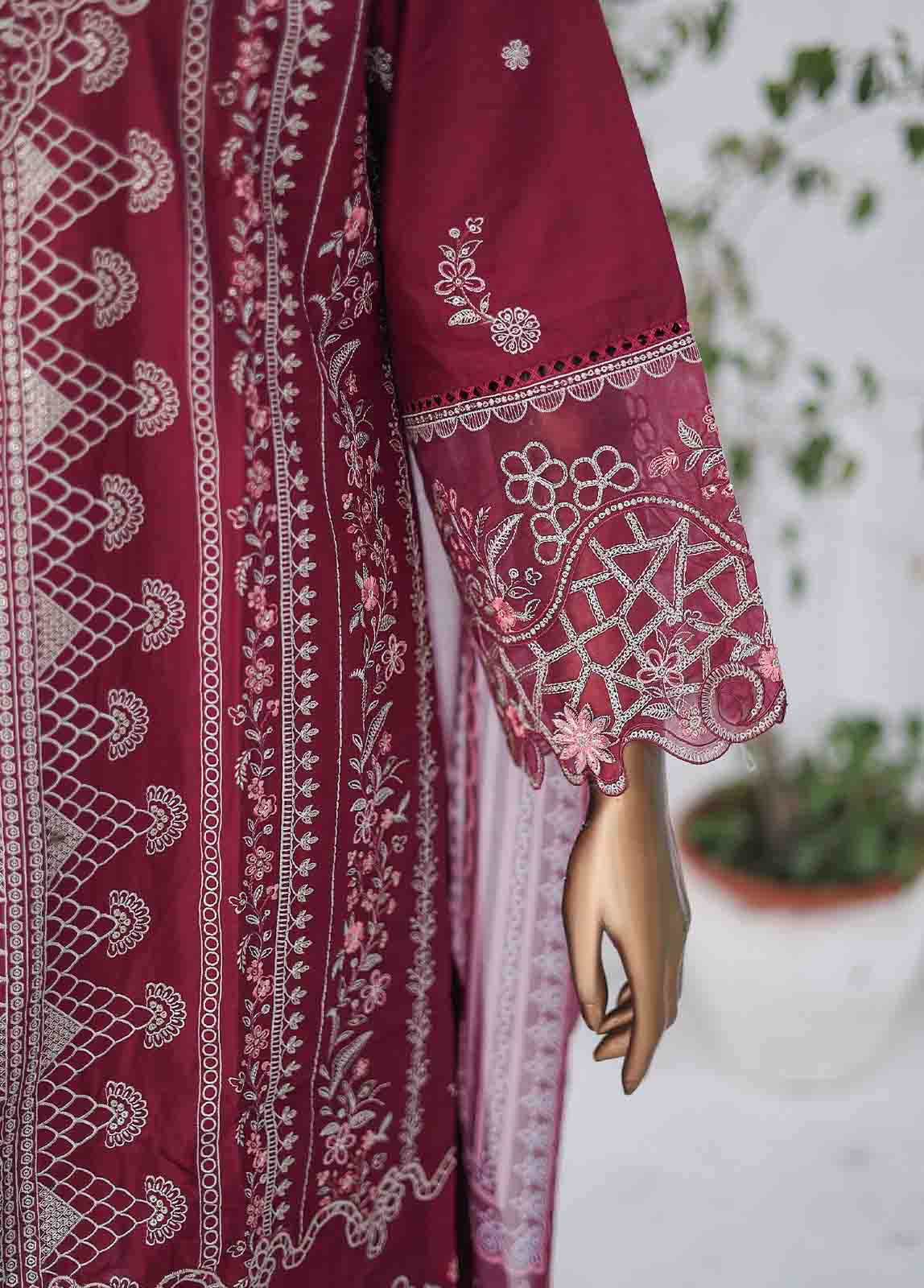 Bin Saeed Fabric - LF-CE-030 B- 3 Piece Embroidered Stitched Suit