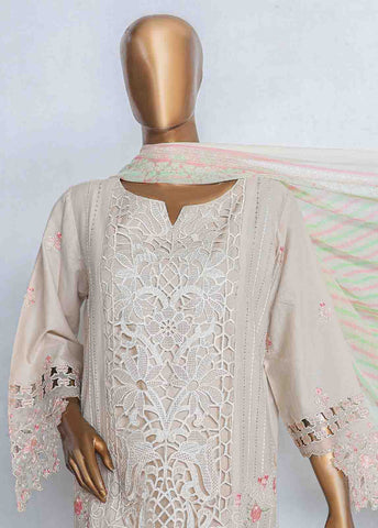 Bin Saeed Fabric - LF-CE-031 -3 Piece Printed Embroidered Cotton Suit