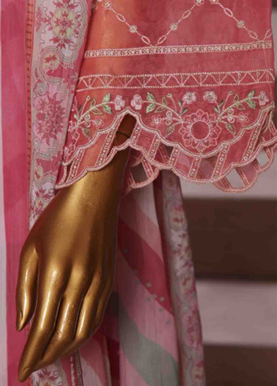 Bin Saeed Fabric - LF-CE-031 A- 3 Piece Embroidered Stitched Suit