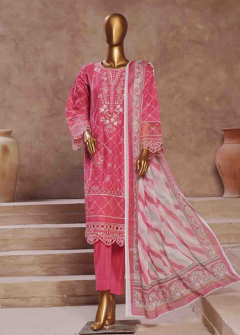 Bin Saeed Fabric - LF-CE-031 A- 3 Piece Embroidered Stitched Suit