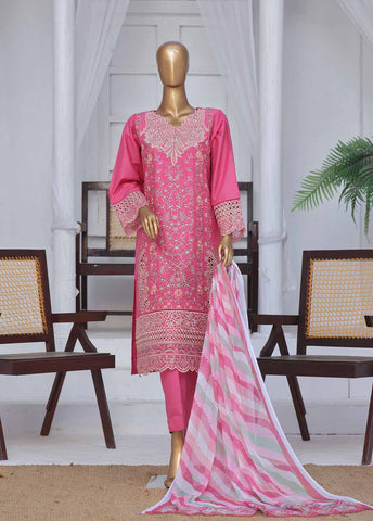 Bin Saeed Fabric - LF-CE-031 B- 3 Piece Embroidered Stitched Suit