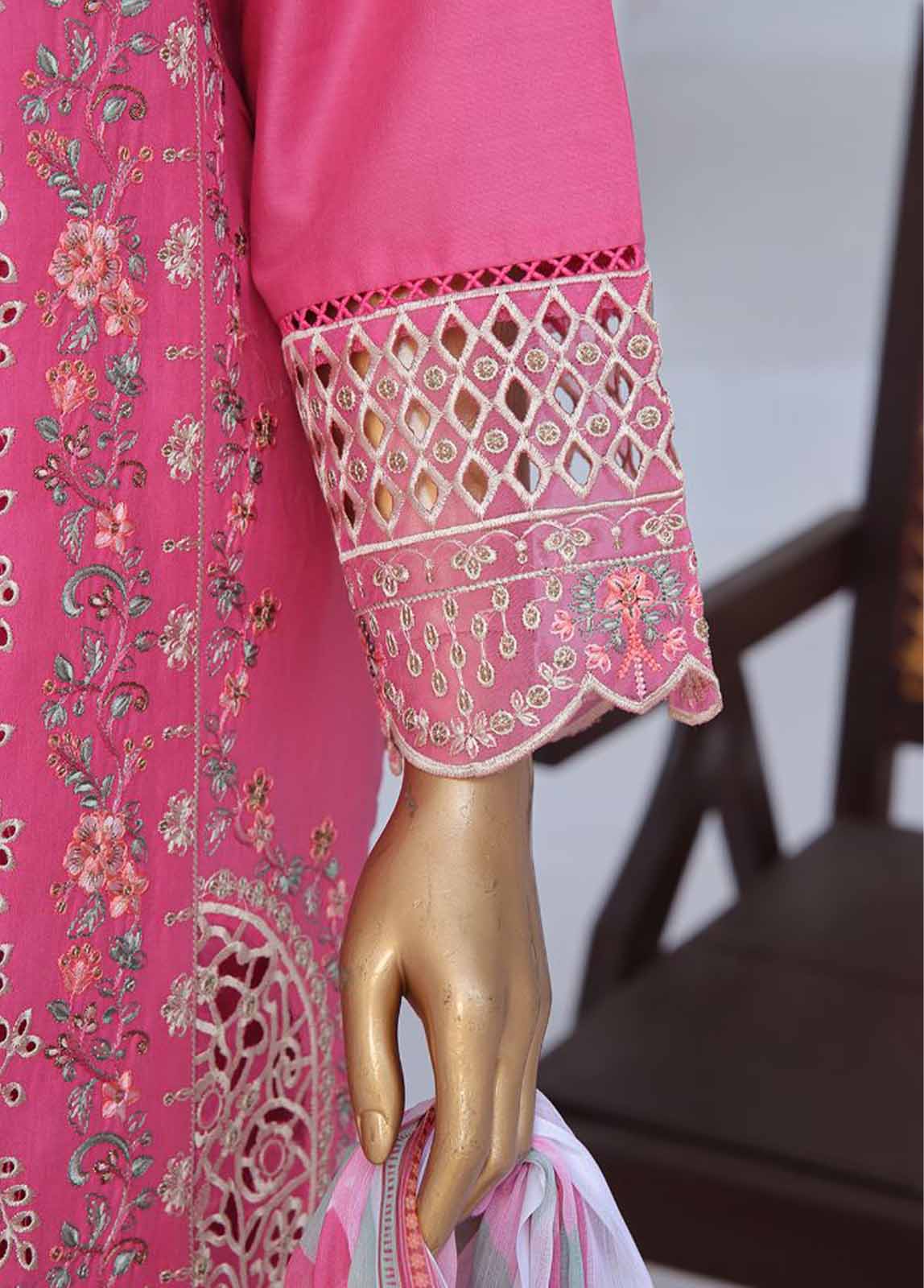 Bin Saeed Fabric - LF-CE-031 B- 3 Piece Embroidered Stitched Suit