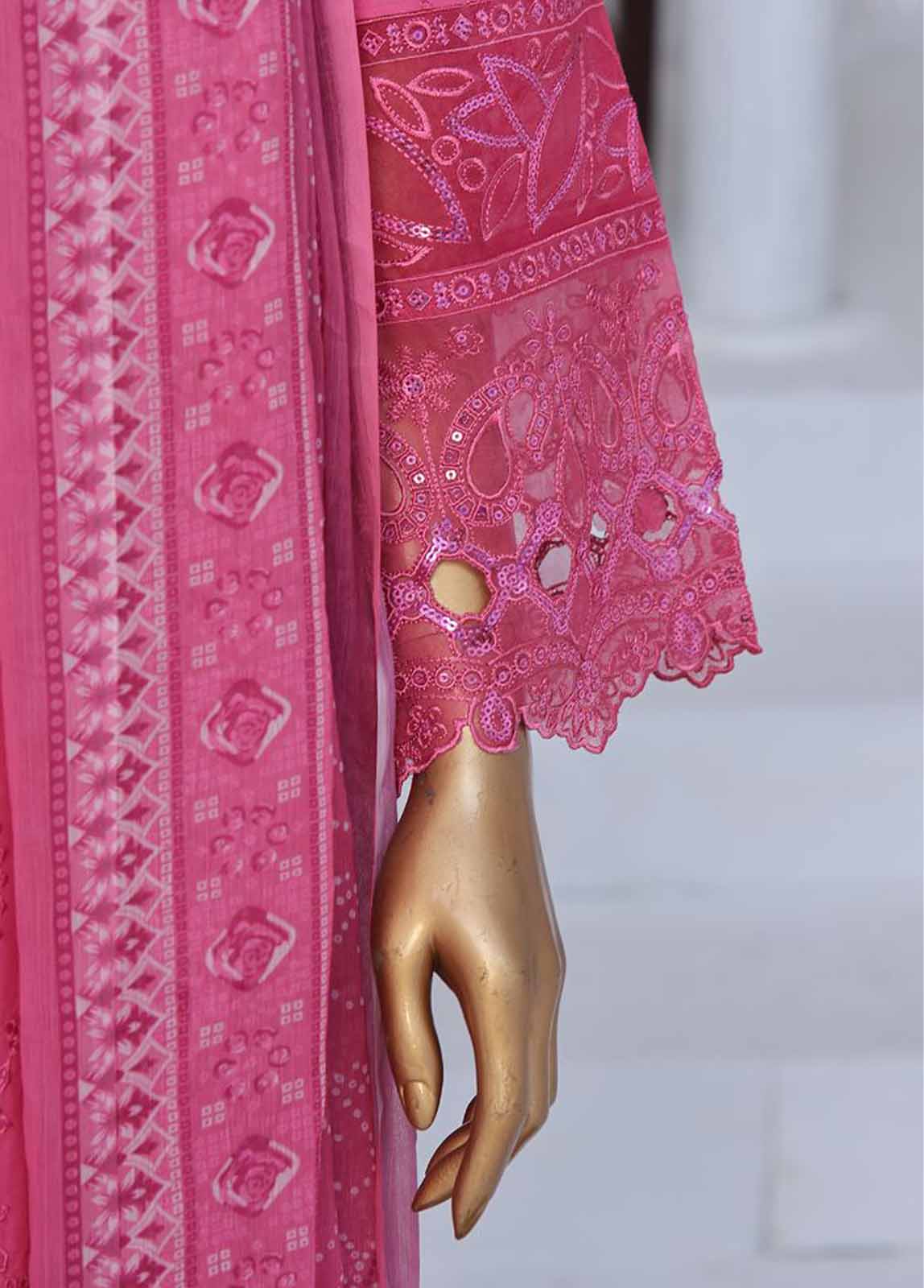 Bin Saeed Fabric - LF-CE-031 C- 3 Piece Embroidered Stitched Suit