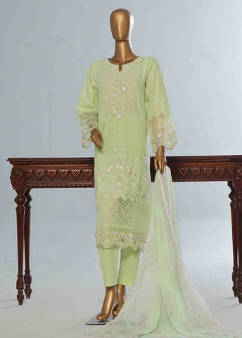 Bin Saeed Fabric - LF-CE-032 A- 3 Piece Embroidered Stitched Suit