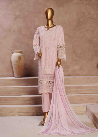 Bin Saeed Fabric - LF-CE-036- 3 Piece Embroidered Stitched Suit