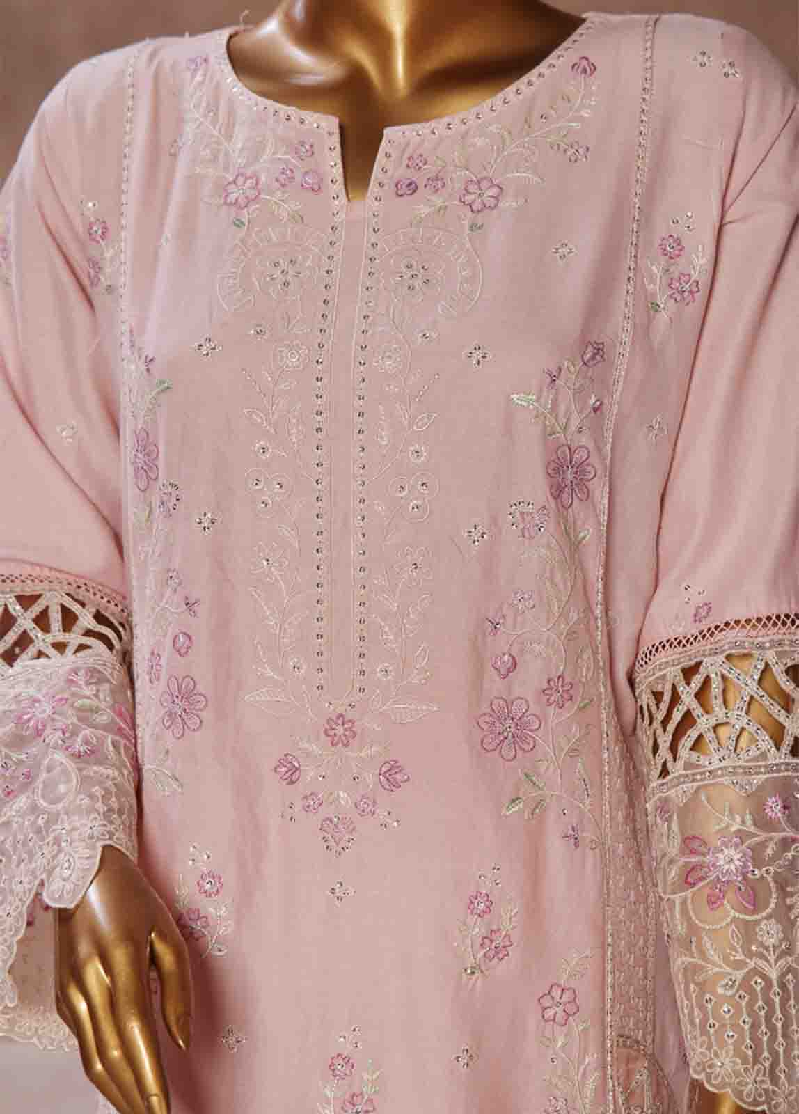 Bin Saeed Fabric - LF-CE-036- 3 Piece Embroidered Stitched Suit