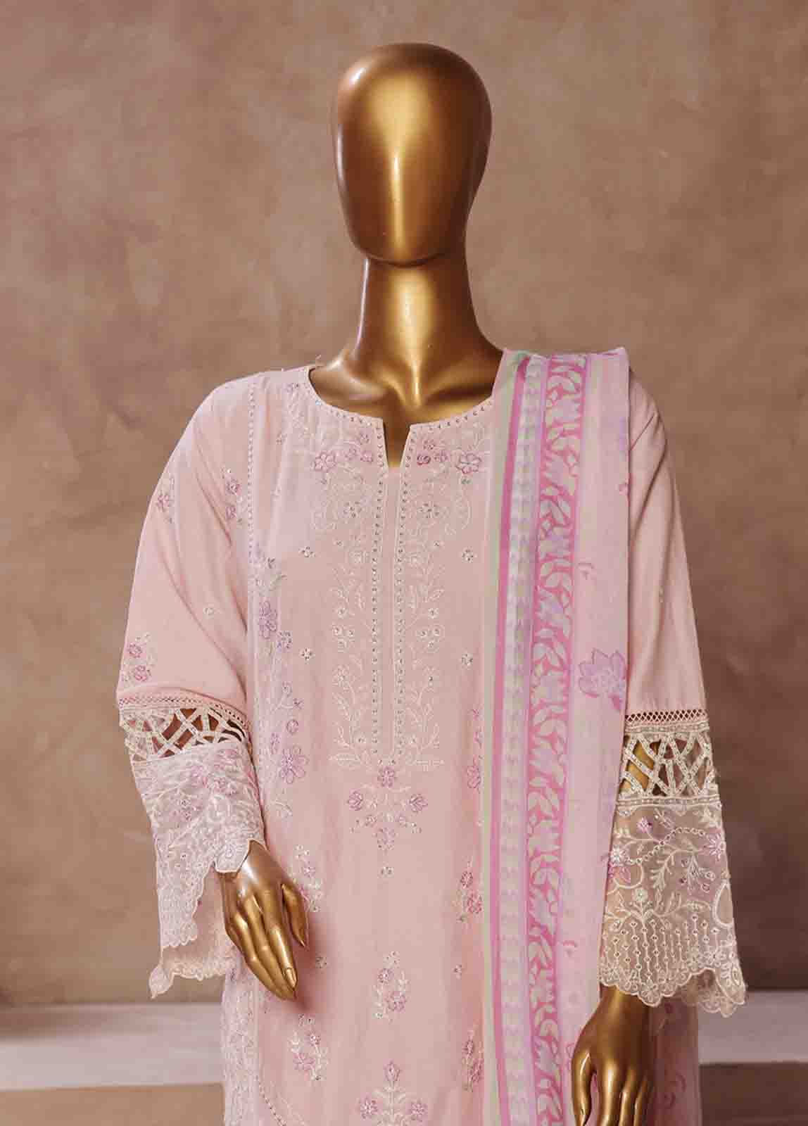 LF-CE-036- 3 Piece Embroidered Stitched Suit