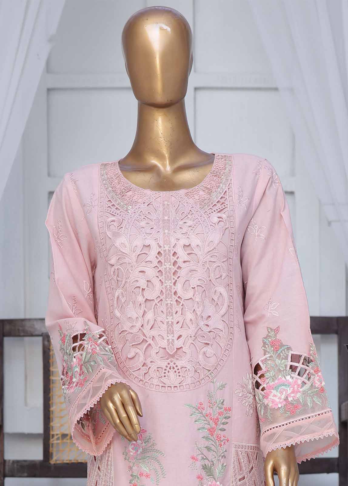 Bin Saeed Fabric - LF-CE-036 B- 3 Piece Embroidered Stitched Suit