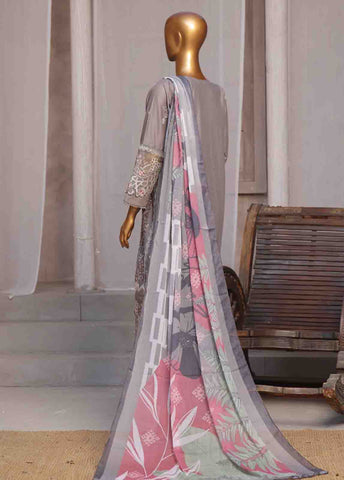 Bin Saeed Fabric - LF-CE-037 A- 3 Piece Embroidered Stitched Suit