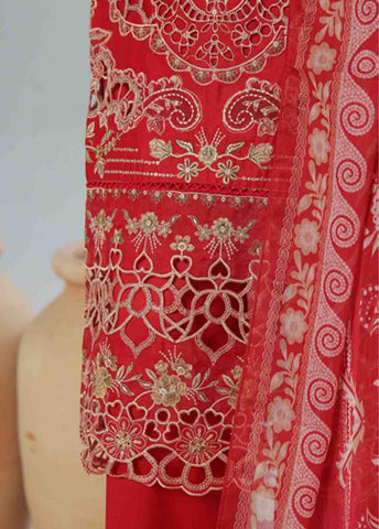 LF-CE-043 C- 3 Piece Embroidered Stitched Suit