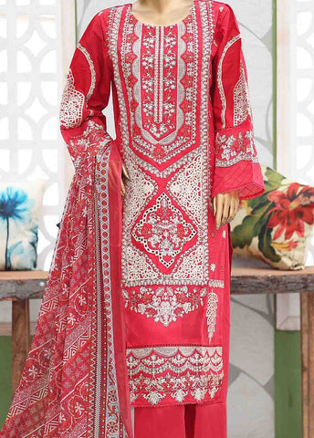 Bin Saeed Fabric - LF-CE-043 A- 3 Piece Embroidered Stitched Suit