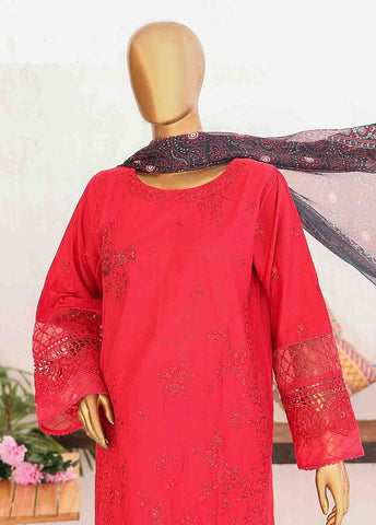 Bin Saeed Fabric - LF-CE-043 B- 3 Piece Embroidered Stitched Suit