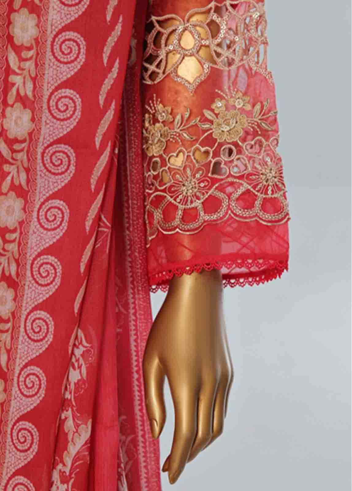 Bin Saeed Fabric - LF-CE-043 C- 3 Piece Embroidered Stitched Suit