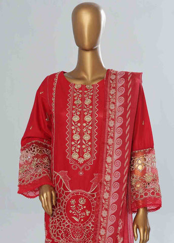 Bin Saeed Fabric - LF-CE-043 C- 3 Piece Embroidered Stitched Suit