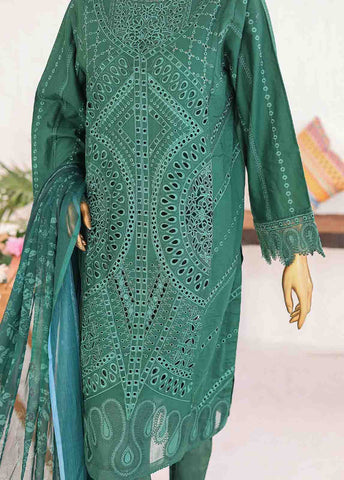 Bin Saeed Fabric - LF-CE-043 D- 3 Piece Embroidered Stitched Suit