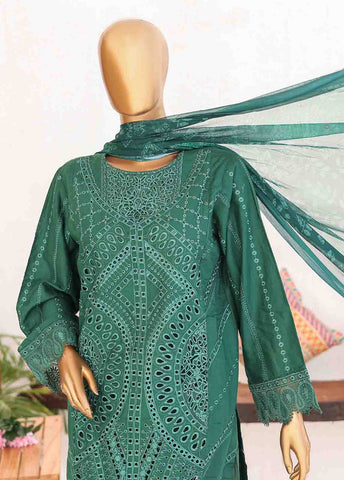Bin Saeed Fabric - LF-CE-043 D- 3 Piece Embroidered Stitched Suit