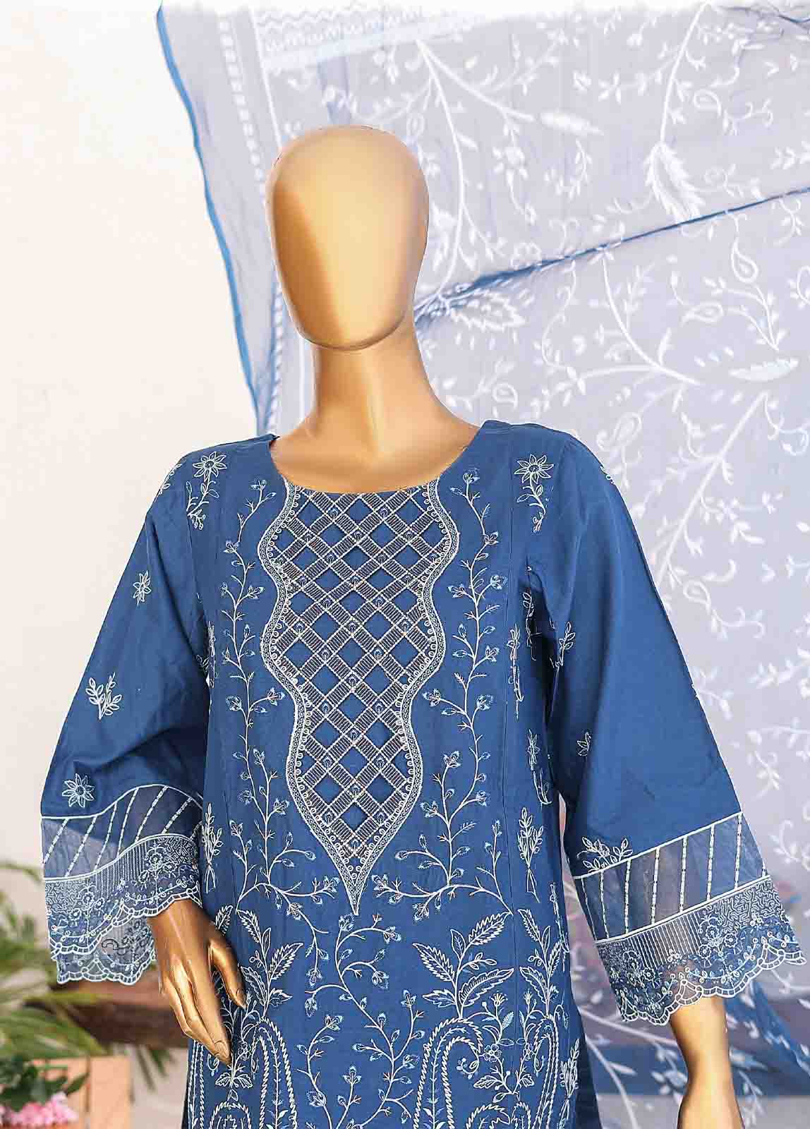 Bin Saeed Fabric - LF-CE-048 C- 3 Piece Embroidered Stitched Suit