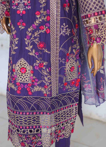 Bin Saeed Fabric - LF-CE-050 -3 Piece Printed Embroidered Suit