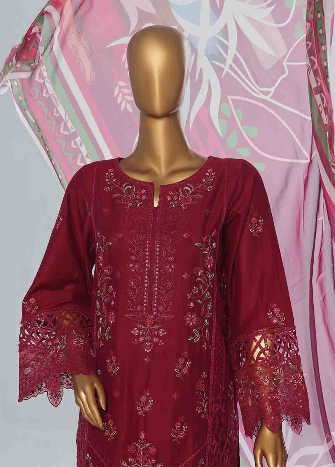 Bin Saeed Fabric - LF-CE-059- 3 Piece Embroidered Stitched Suit