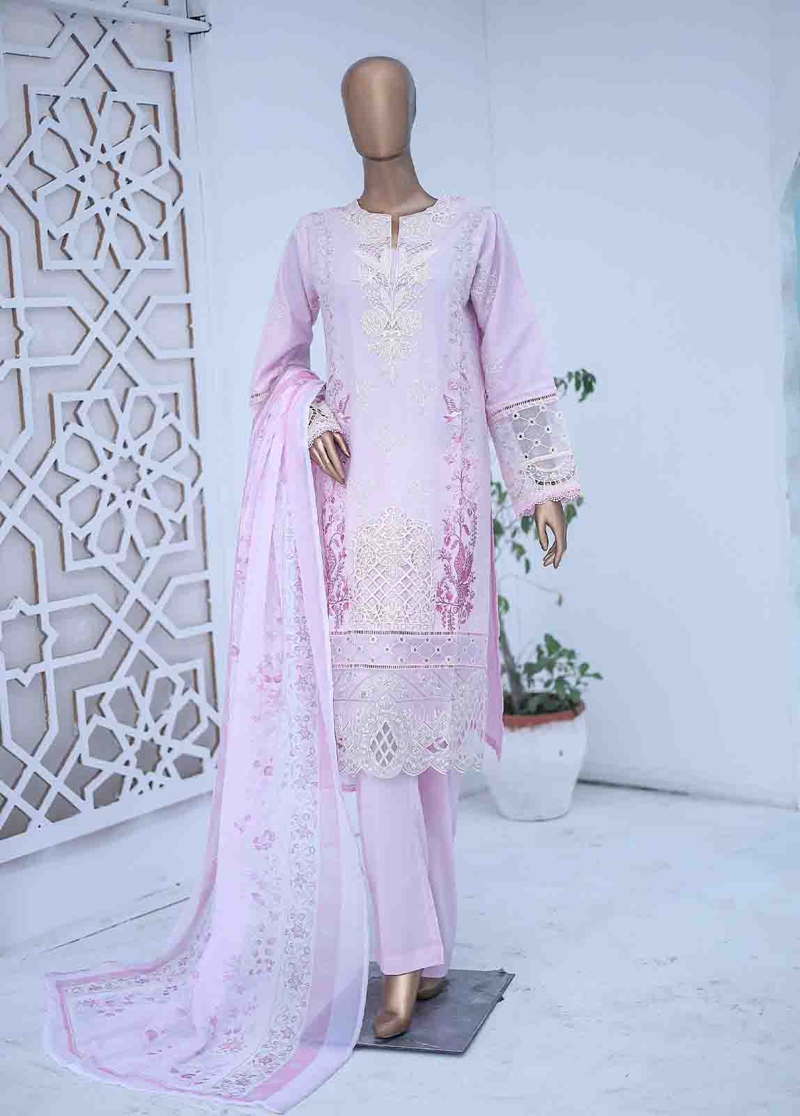 Bin Saeed Fabric - LF-CE-061 - 3 Piece Embroidered Stitched Suit