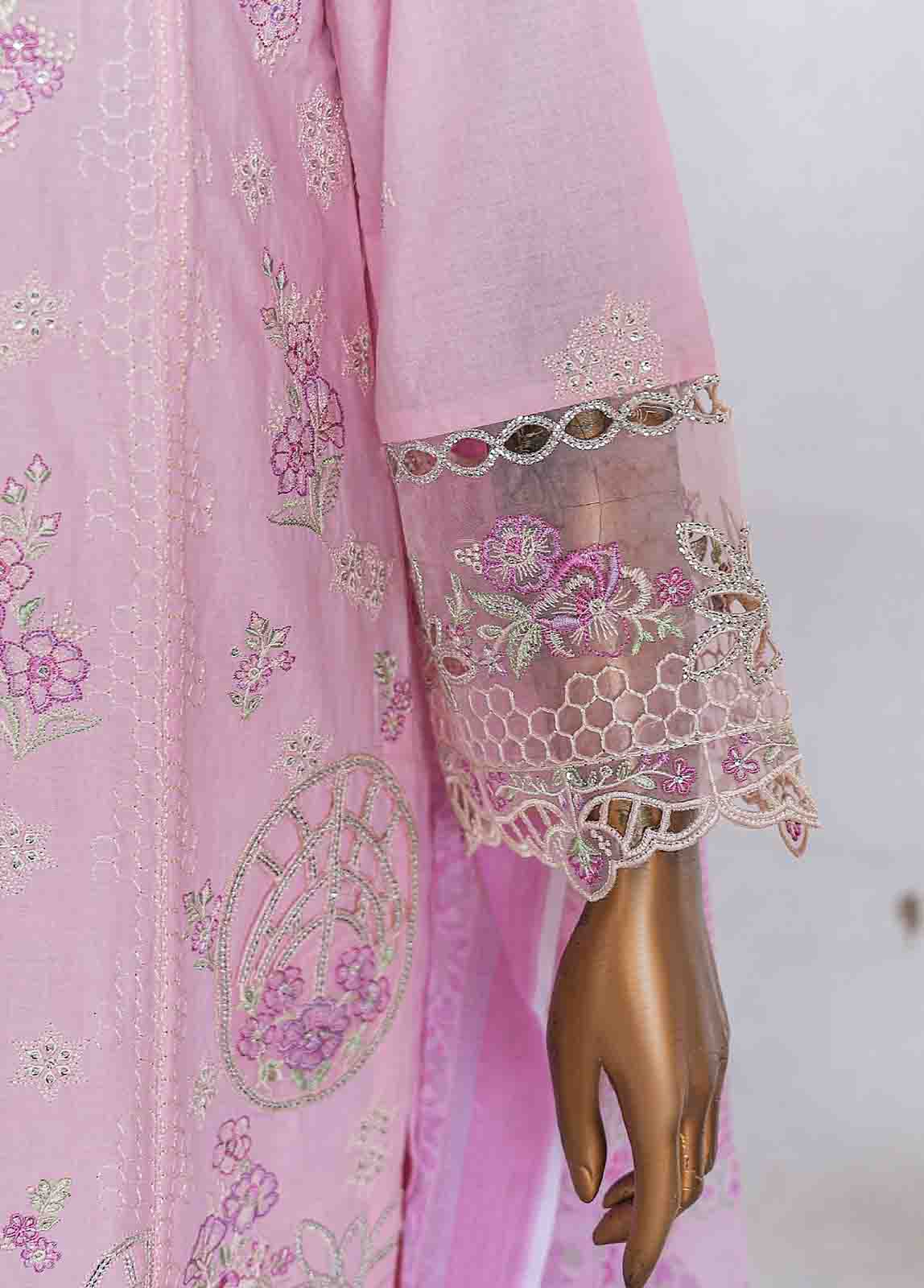 Bin Saeed Fabric - LF-CE-061 A -3 Piece Printed Embroidered Suit