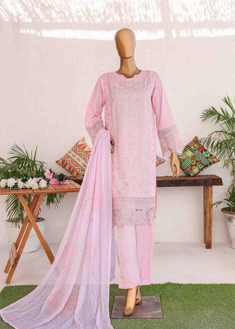 Bin Saeed Fabric - LF-CE-061 B- 3 Piece Embroidered Stitched Suit