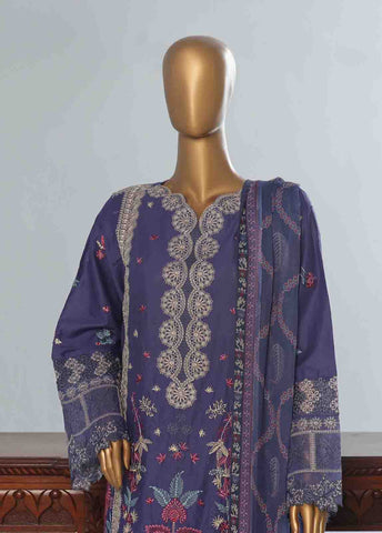 Bin Saeed Fabric - LF-CE-072 B- 3 Piece Embroidered Stitched Suit