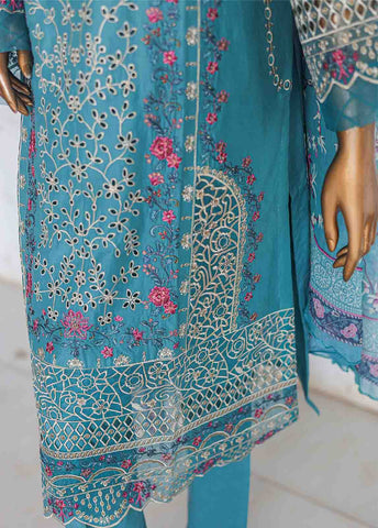 Bin Saeed Fabric - LF-CE-074 C -3 Piece Printed Embroidered Suit
